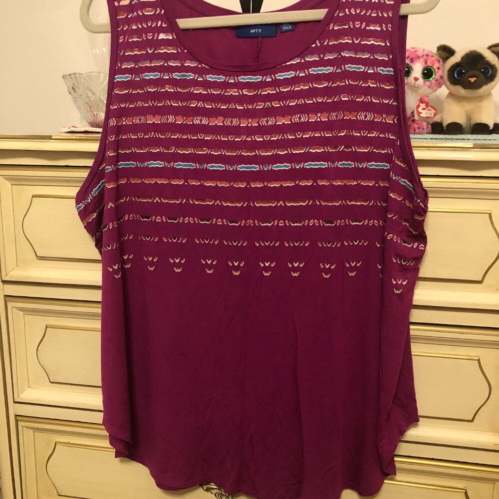 Tank Tops - Bundle of 2 - DKNY size 2X and Apt 9 size XXL - Picture 4 of 8